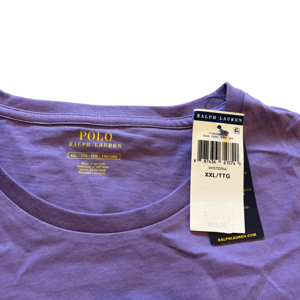 Polo Ralph Lauren Mens XXL Wisteria Purple‎ Polo 1992 Graphic T-Shirt New NWT